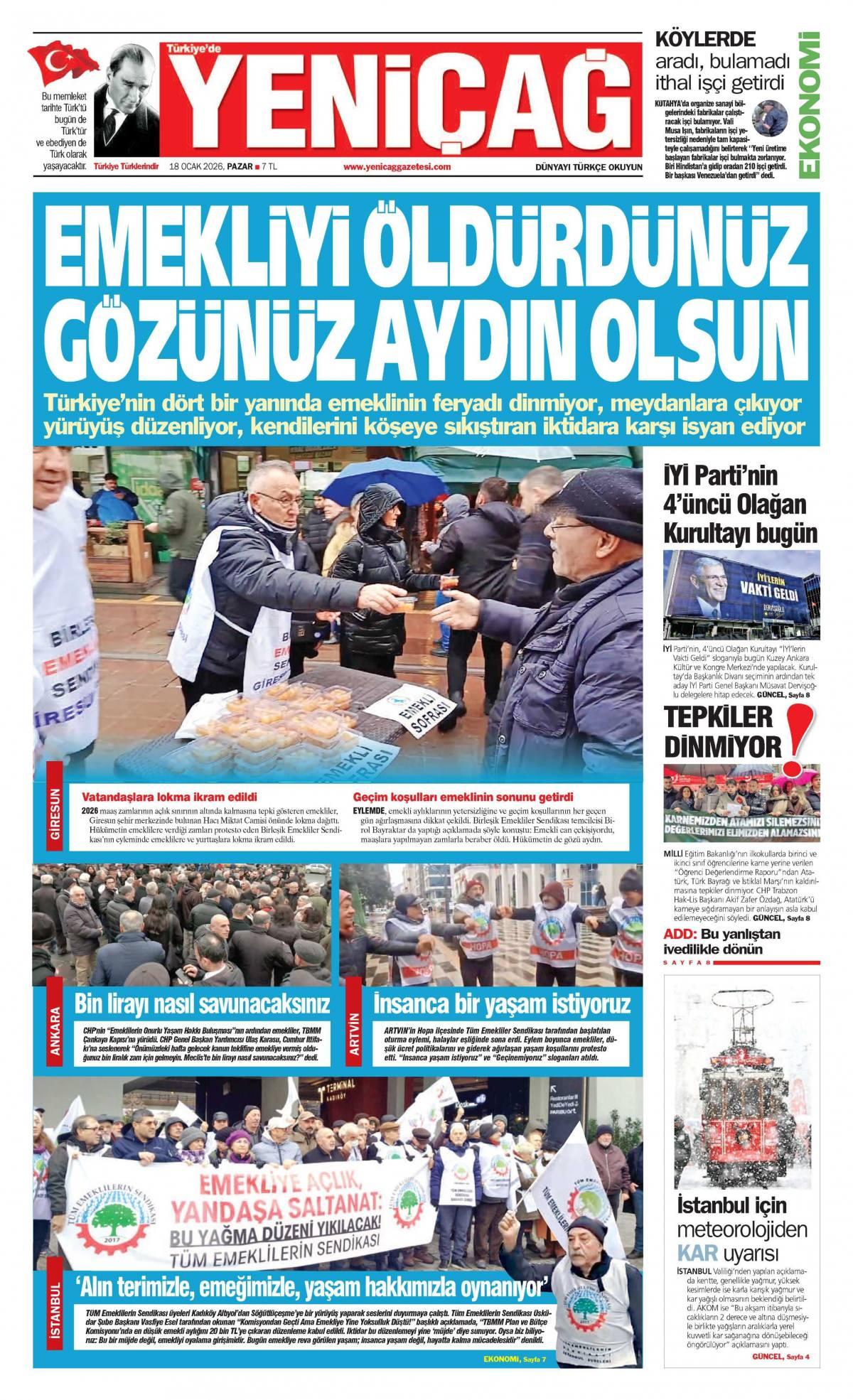Yeni &Ccedil;ağ Gazetesi