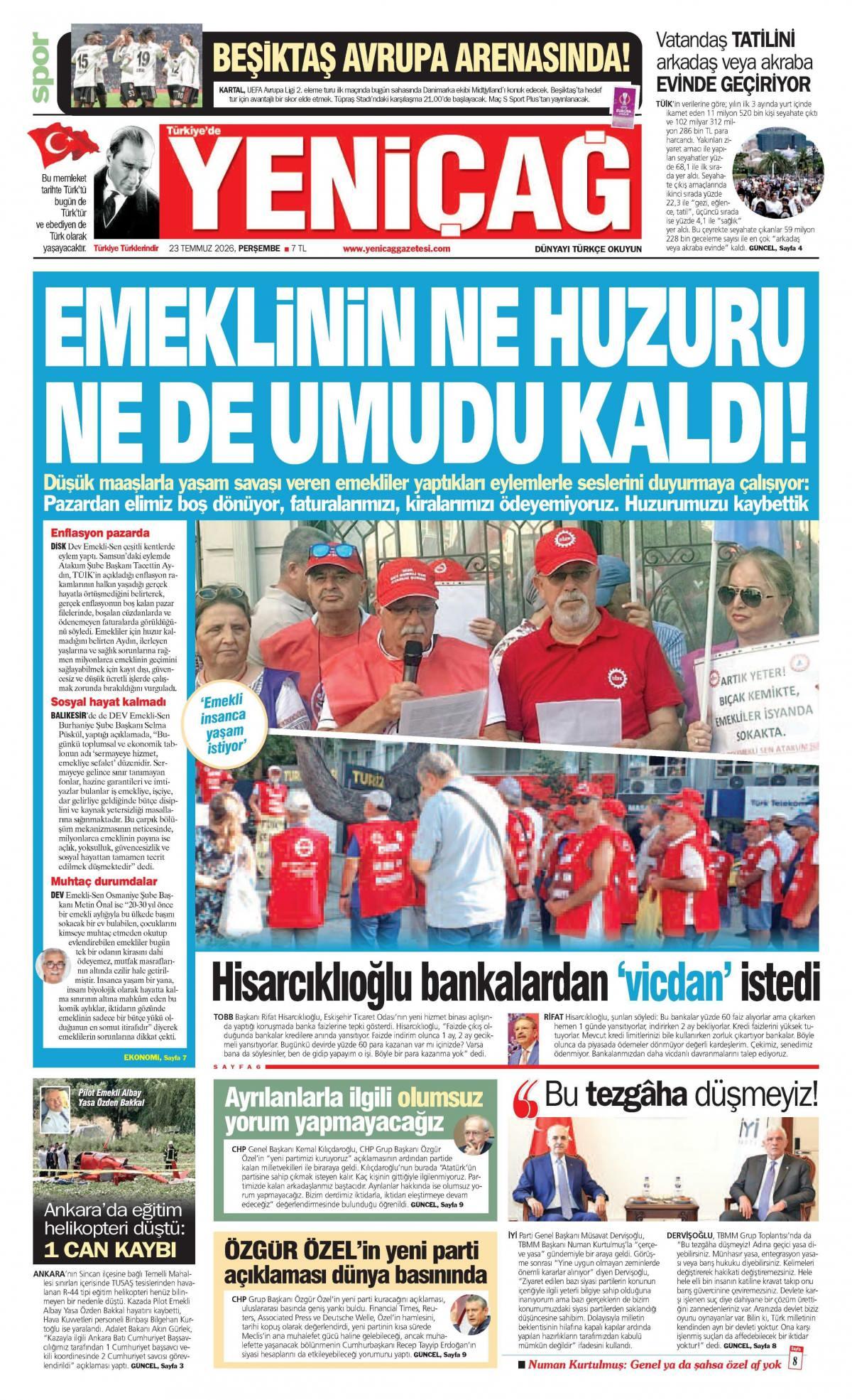 Yeni &Ccedil;ağ Gazetesi