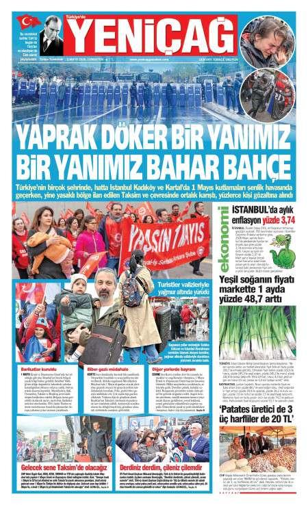 02 Mayıs 2026 Yeni Çağ Gazetesi Manşetleri