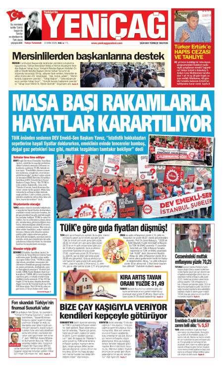 07 Ekim 2026 Yeni Çağ Gazetesi Manşetleri