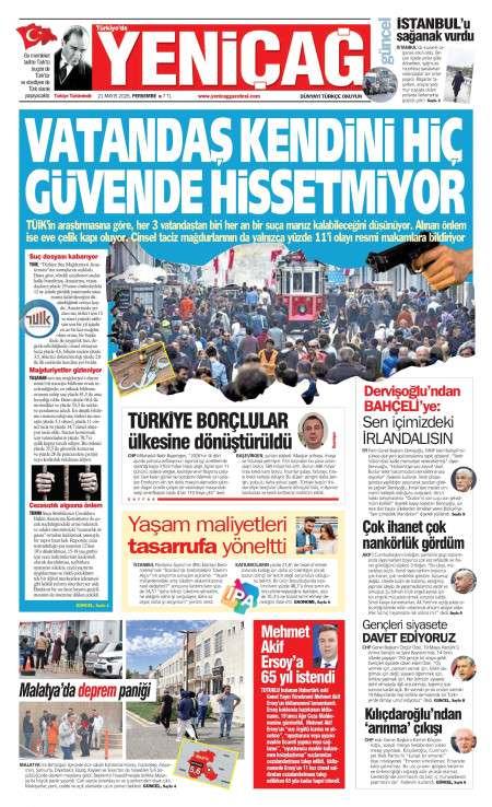 21 Mayıs 2026 Yeni Çağ Gazetesi Manşetleri