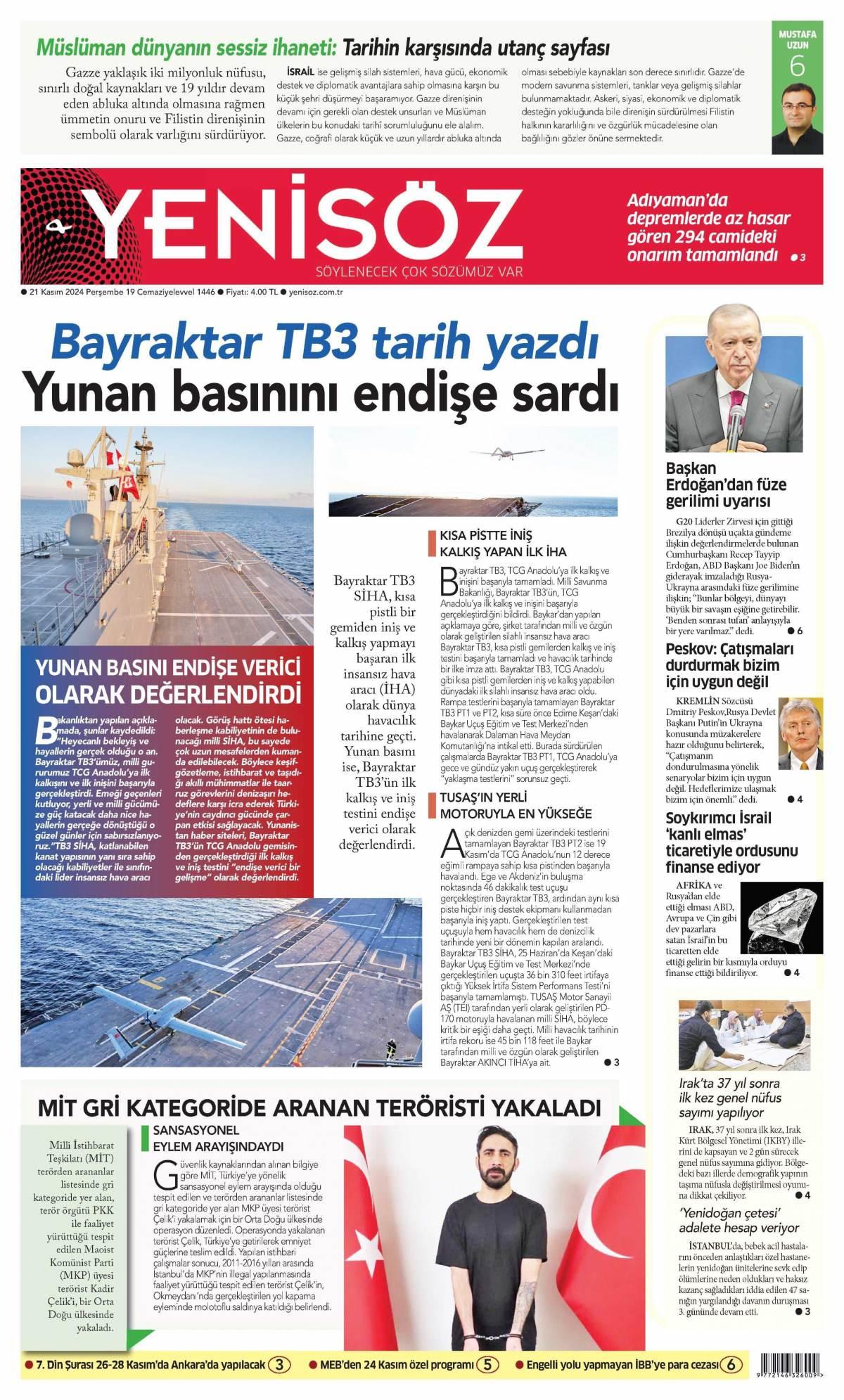 Yeni Söz Gazetesi